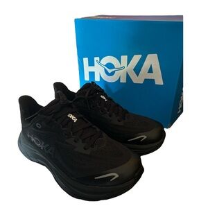 Hoka Clifton 9 Youth 3.5 Black NIB | Back to School | Women’s 5 Fit